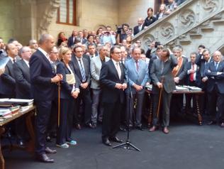 Trobada del M&oacute;n Local al Palau de la Generalitat