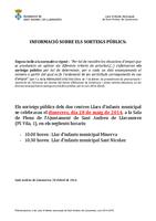 Informaci&oacute; del sorteig p&uacute;blic