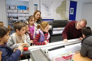 Visita de l'Escola Laband&agrave;ria a l'Ajuntament