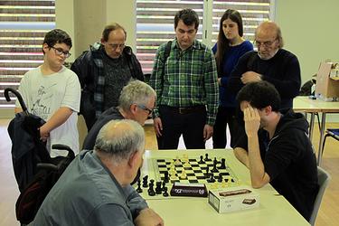 R&agrave;pides d'Escacs, disabte 29 de novembre de 2014. Partida de desempat per al trofeu de -1800 ELO.
