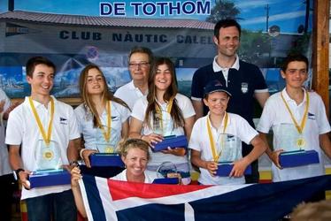 Equip guanyador del Campionat de Catalunya d'Optimist