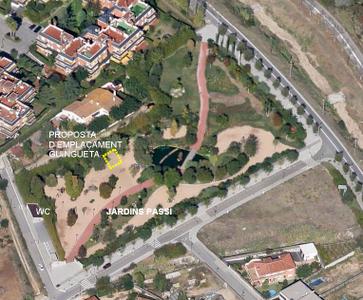 Proposta d'emplaçament de la guingueta de Can Passi Proposta d'emplaçament de la guingueta de Can Passi