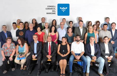 Foto de família dels nous consellers comarcals del Maresme Foto de família dels nous consellers comarcals del Maresme