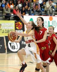 Jugadores del Femen&iacute; Maresme B&agrave;squet al Campionat d'Espanya mini
