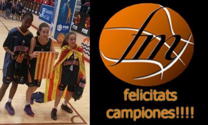 Jugadores de b&agrave;squet del Femen&iacute; Maresme B&agrave;squet