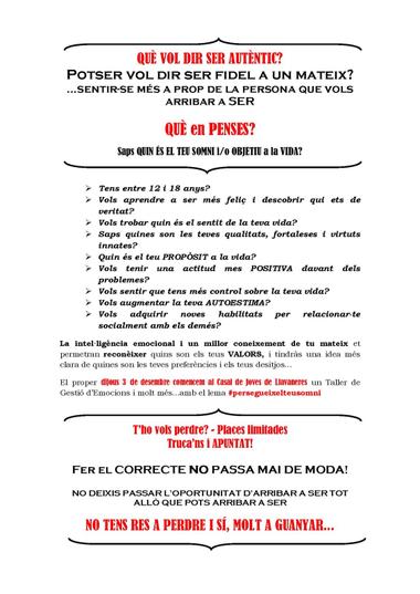 Taller d'educaci&oacute; emocional