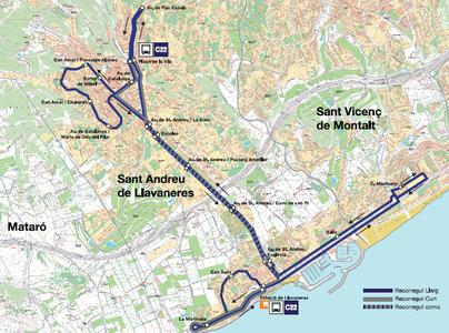 Mapa del bus C-22