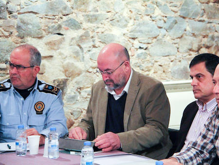 L'alcalde participa a la reuni&oacute; de seguretat comarcal