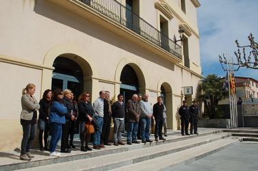 Minut de silenci a la pla&ccedil;a de la Vila de Llavaneres, dimecres 23 de mar&ccedil; a les 12 hores.