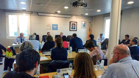 Imatge del Consell d'alcaldes d'aquest dimecres.