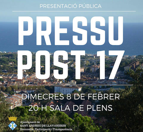 Presentaci&oacute; pressupost 2017