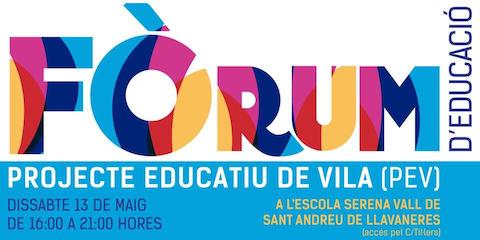 F&ograve;rum d'Educaci&oacute; de Sant Andreu de Llavaneres