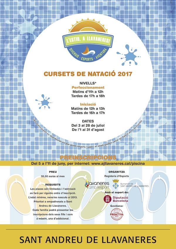 Cursets nataci&oacute; Llavaneres 2017