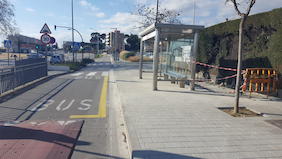 Marquesina de davant de l'estaci&oacute; de Renfe