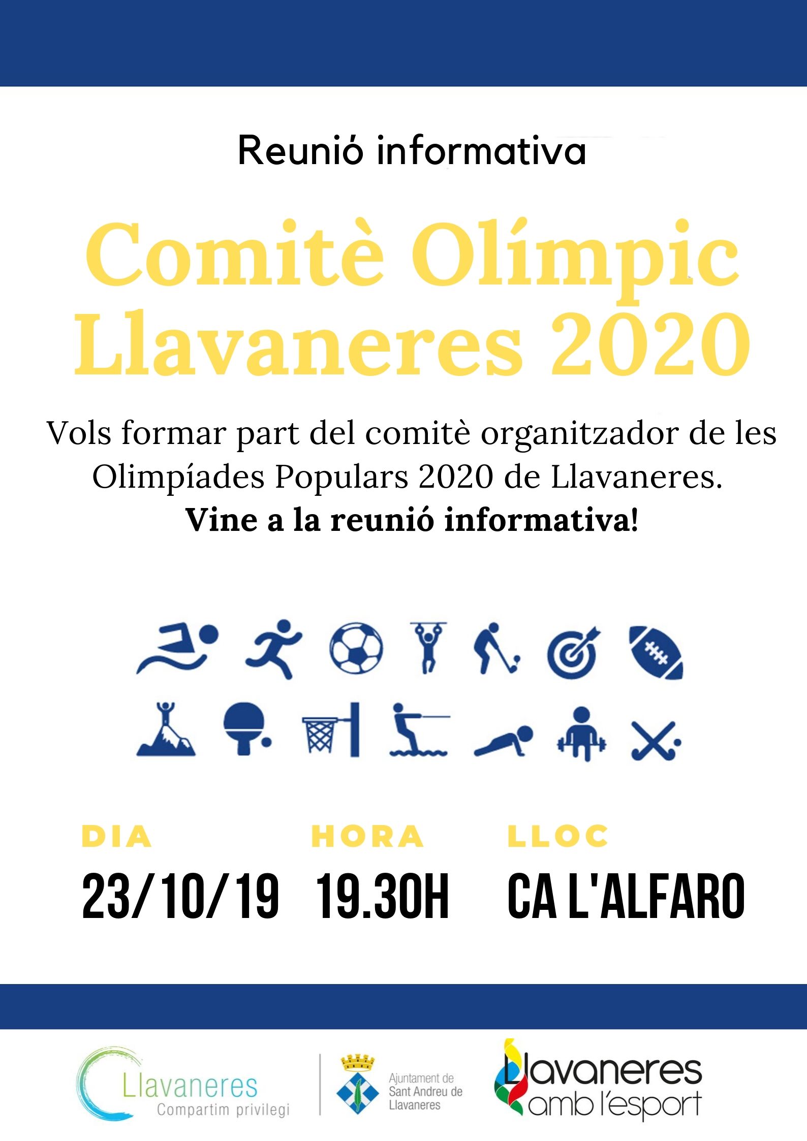 reunió informativa Olimpíades 2020