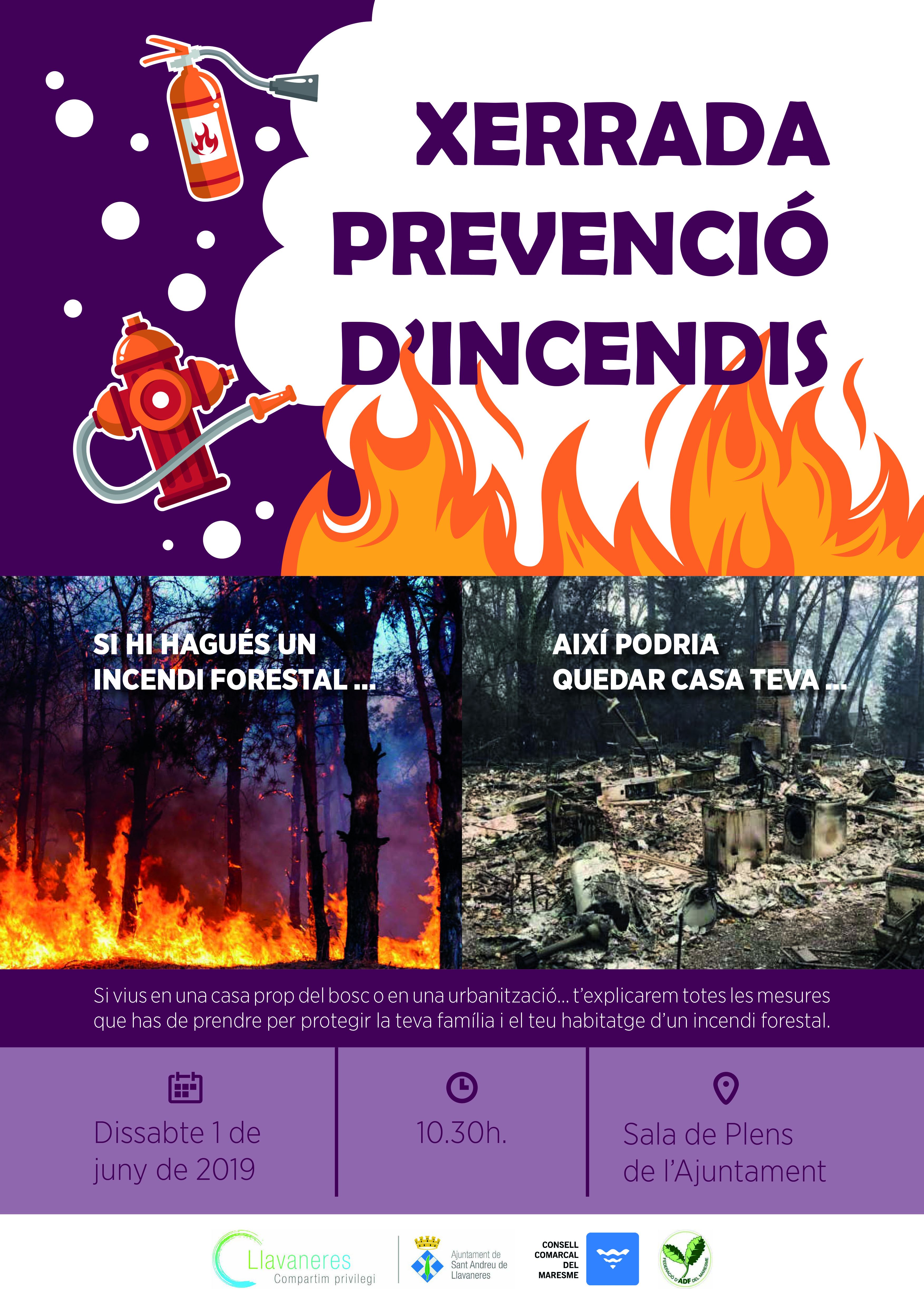 Xerrada incendis cartell