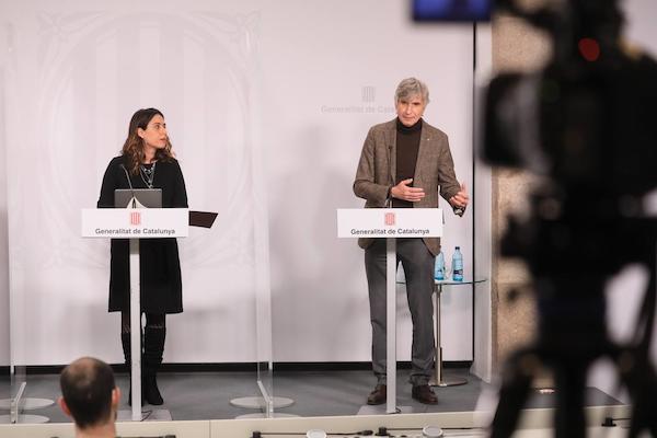 Roda de premsa del Govern catal&agrave;