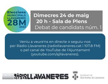 Debat de candidats a l'Alcaldia