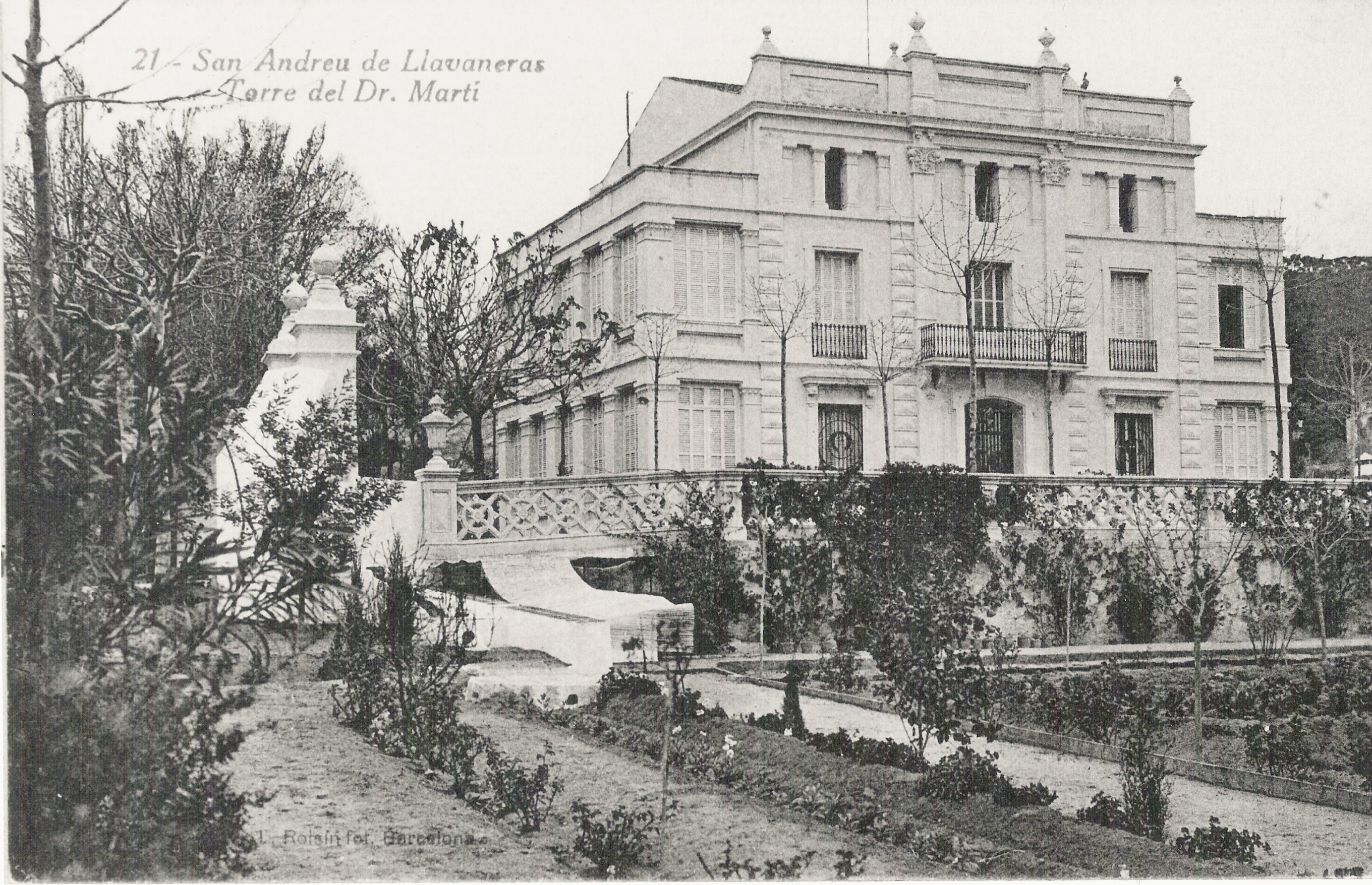 Torre del doctor Martí any 1915