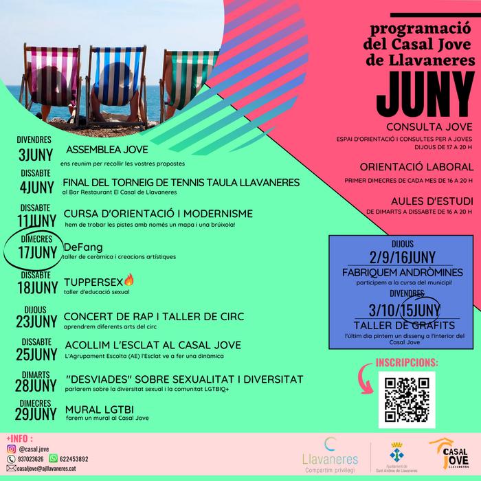 Juny i juliol al Casal Jove