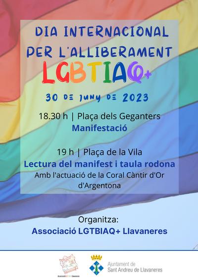 Rètol actes Associació LGTBIAQ+ Llavaneres