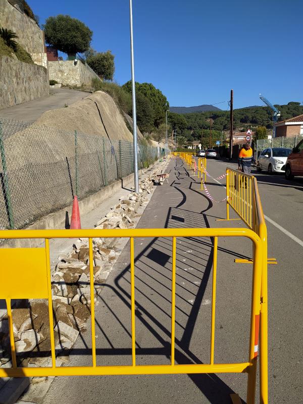 Obres de l'avinguda de Ca n'Amat