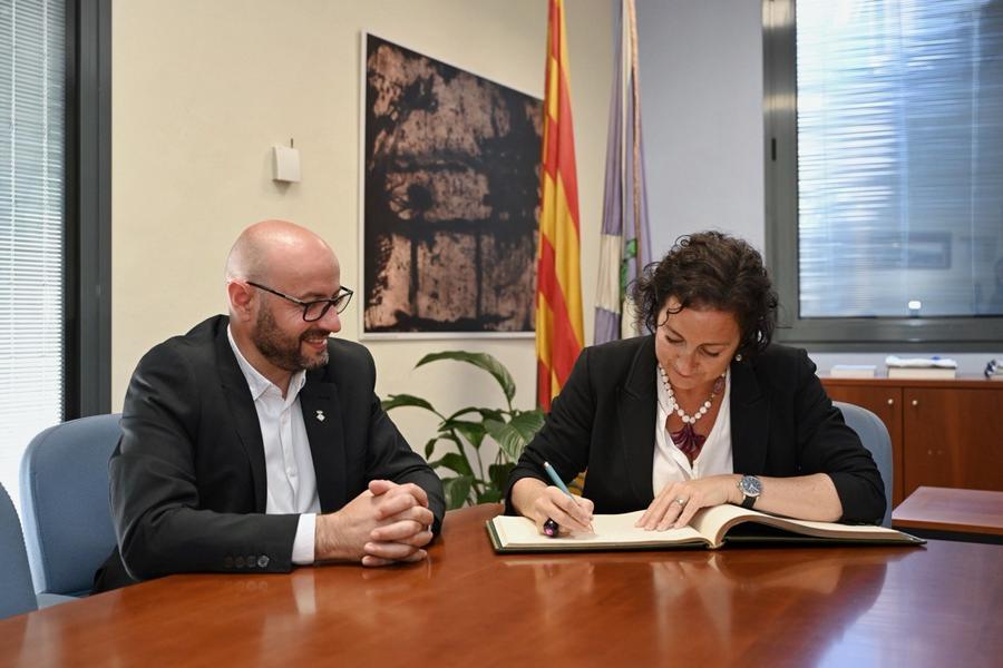 Visita de la consellera