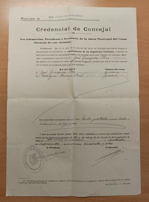 Credencial regidor