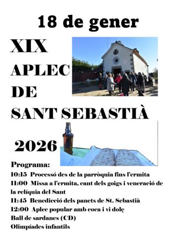 Aplec de Sant Sebasti&agrave; 2026