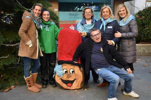 Amb part de l'equip de Llavaneres amb la Marató de TV3.