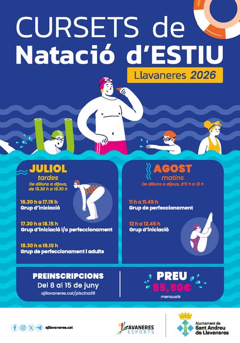 Cursets de nataci&oacute; 2026
