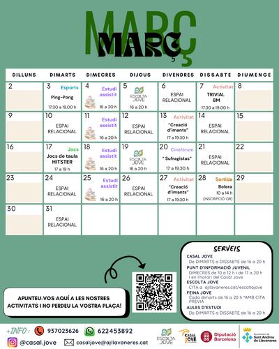 calendari mar&ccedil;