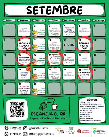 Calendari setembre
