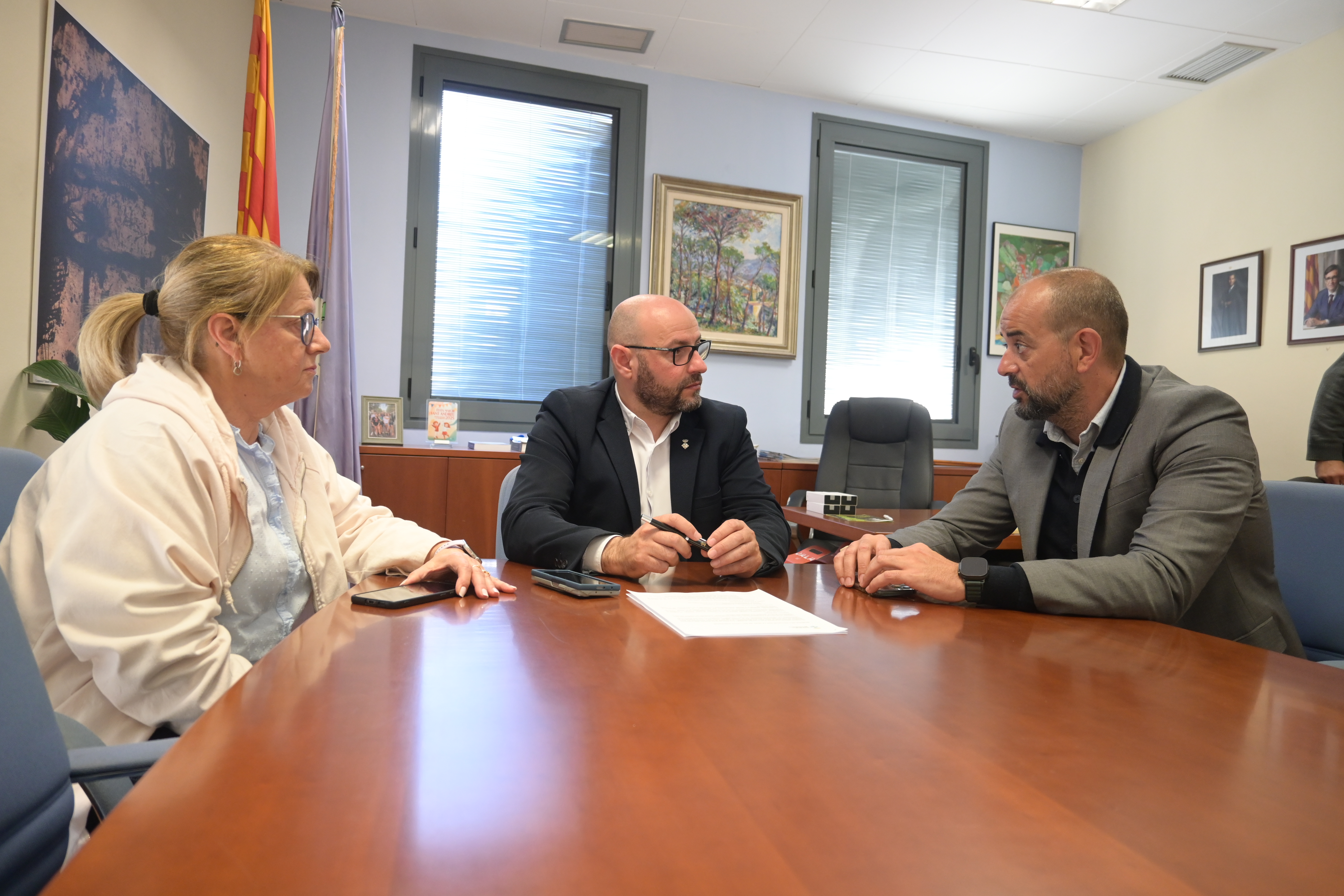 Visita del diputat Xesco Gomar