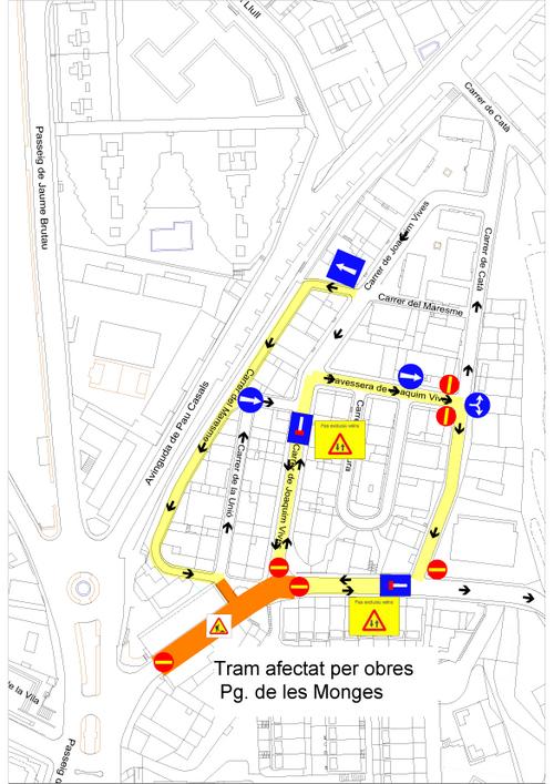 Tall de tr&agrave;nsit C/Joaquim Vives