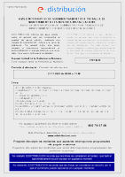 Tall de subministrament 21 de novembre