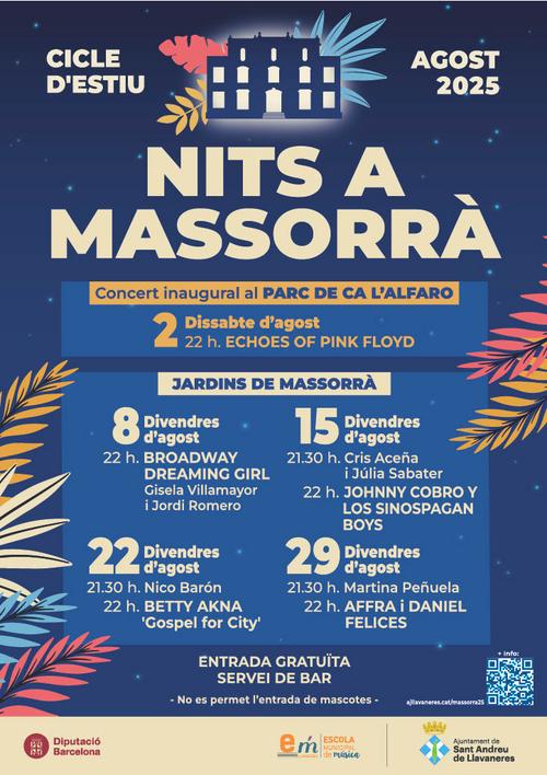 Cartell nits Massorrà 2025