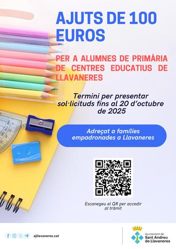 Ajuts escolars de 100 euros