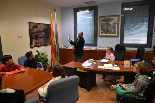 Visita dels alumnes de 4rt de primària Jaume Llull