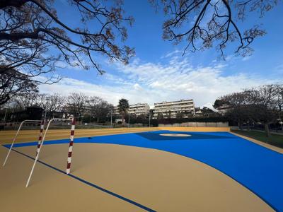 Pista de futbol del parc de Sant Pere.