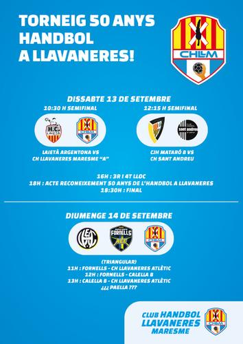 Torneig 50 anys de handbol a Llavaneres