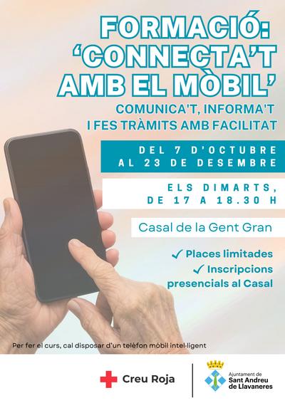 CARTELL CURS CONNECTA'T AMB EL MÒBIL
