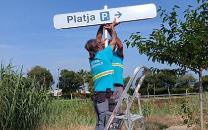 instal·lació senyalització aparcament mestral