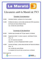 Cartell Marató de TV3 a Llavaneres